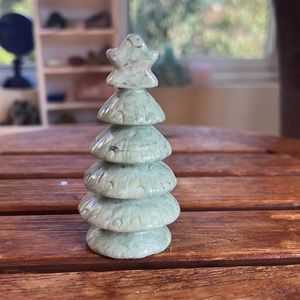 Mini jade crystal Christmas tree